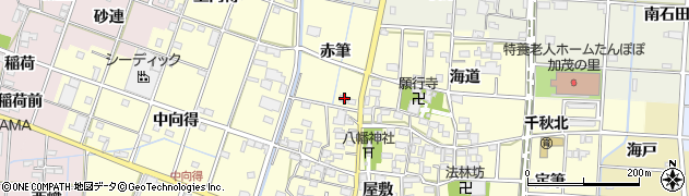 愛知県一宮市千秋町浮野赤筆85周辺の地図