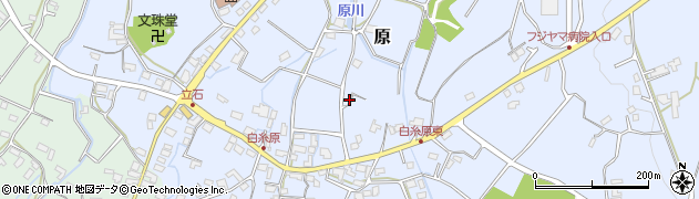 静岡県富士宮市原周辺の地図