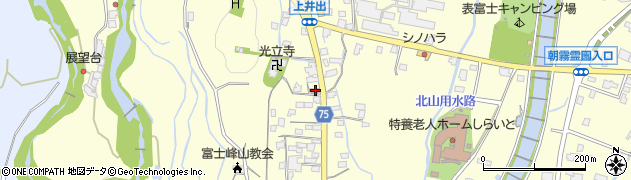 富士宮警察署上井出警察官駐在所周辺の地図