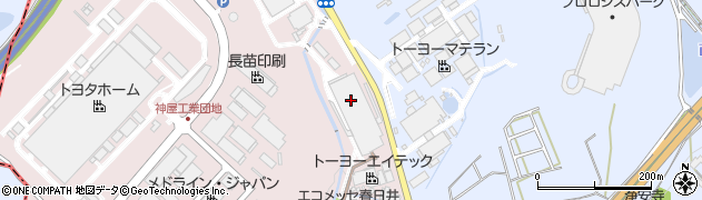 春日井市役所　エコメッセ春日井周辺の地図