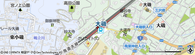 神奈川県中郡大磯町周辺の地図