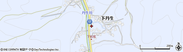 滋賀県米原市下丹生407周辺の地図