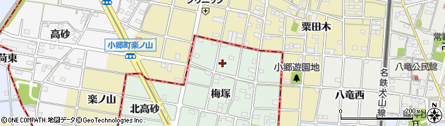 愛知県一宮市千秋町加納馬場梅塚34周辺の地図