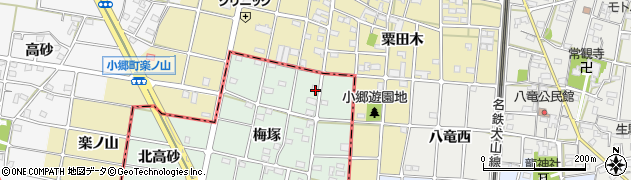 愛知県一宮市千秋町加納馬場梅塚15周辺の地図