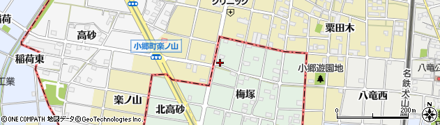 愛知県一宮市千秋町加納馬場梅塚39周辺の地図