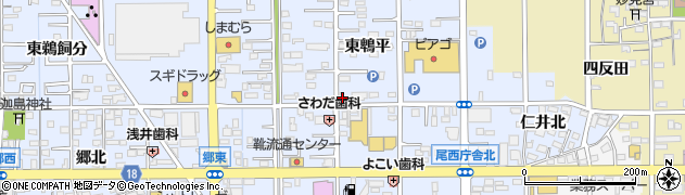 愛知県一宮市小信中島東鵯平34周辺の地図
