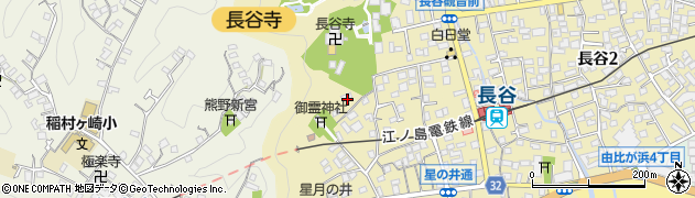 神奈川県鎌倉市坂ノ下周辺の地図