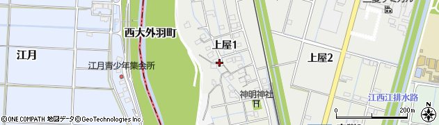 岐阜県大垣市上屋1丁目919周辺の地図