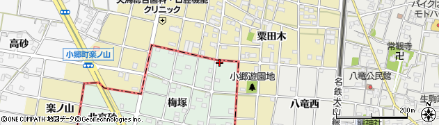 愛知県一宮市千秋町加納馬場梅塚18周辺の地図