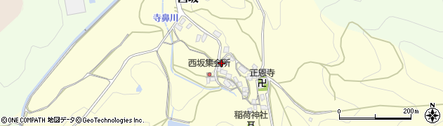 滋賀県米原市西坂周辺の地図