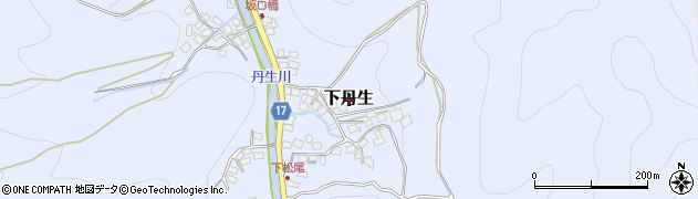 滋賀県米原市下丹生周辺の地図