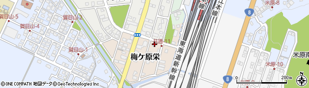 滋賀県米原市梅ケ原栄31周辺の地図