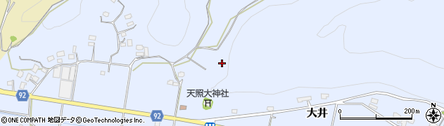 千葉県君津市大井周辺の地図