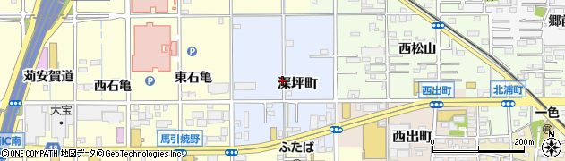 愛知県一宮市深坪町周辺の地図