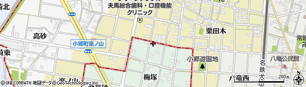 愛知県一宮市千秋町加納馬場梅塚7周辺の地図