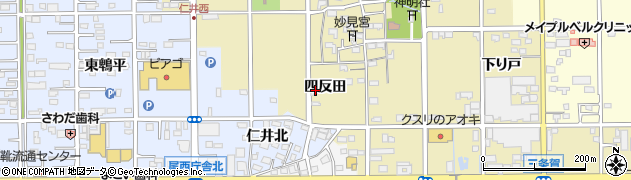 愛知県一宮市三条四反田38周辺の地図
