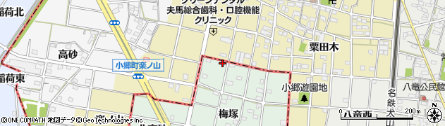 愛知県一宮市千秋町加納馬場梅塚3周辺の地図