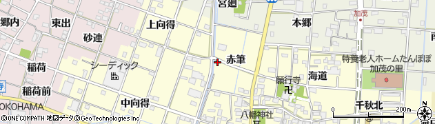 愛知県一宮市千秋町浮野赤筆73周辺の地図