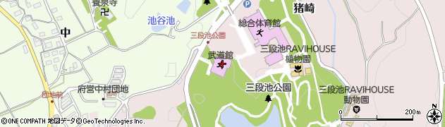福知山市　武道館周辺の地図