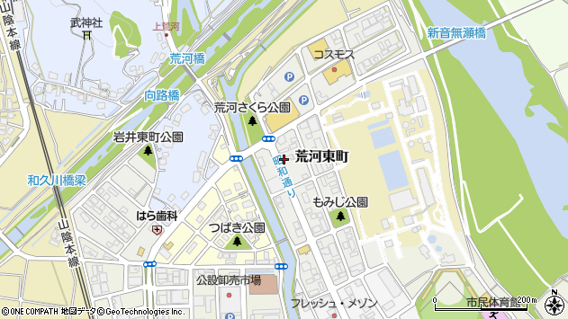 〒620-0061 京都府福知山市荒河東町の地図