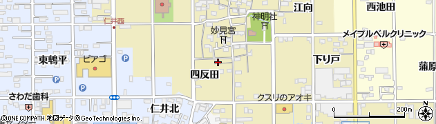 愛知県一宮市三条四反田51周辺の地図