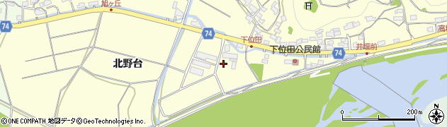 京都府綾部市位田町中ノ丁周辺の地図