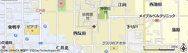 愛知県一宮市三条四反田65周辺の地図