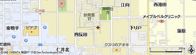 愛知県一宮市三条四反田531周辺の地図