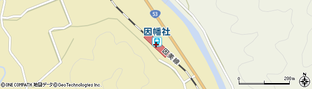 因幡社駅周辺の地図