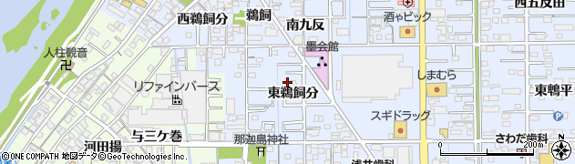愛知県一宮市小信中島（東鵜飼分）周辺の地図