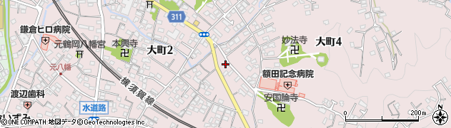 鎌倉大町歯科周辺の地図