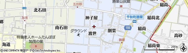 愛知県一宮市千秋町勝栗ミコヤ周辺の地図