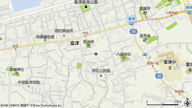 〒293-0021 千葉県富津市富津の地図