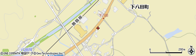 京都府綾部市下八田町（上澤）周辺の地図