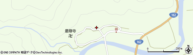 京都府南丹市美山町鶴ケ岡（中尾）周辺の地図