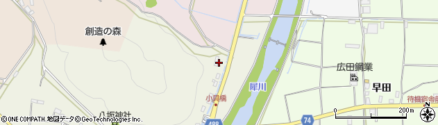 京都府綾部市小貝町（岼山）周辺の地図