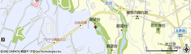 白糸ノ滝周辺の地図