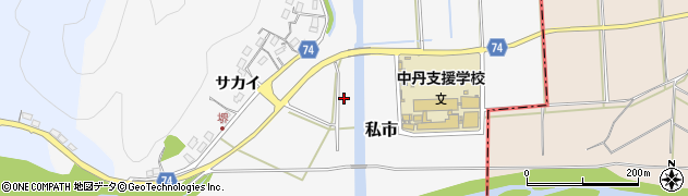 京都府福知山市私市（新久）周辺の地図