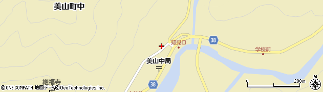 京都府南丹市美山町中上前38周辺の地図