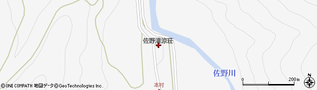 南部町役場　佐野清涼荘周辺の地図