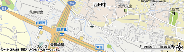 静岡県御殿場市萩原267周辺の地図
