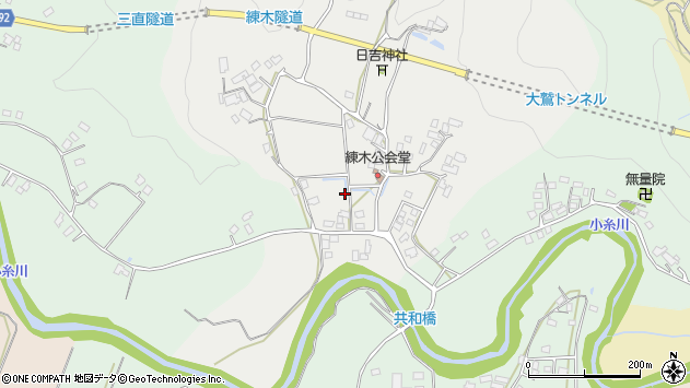 〒299-1108 千葉県君津市練木の地図