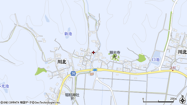 〒620-0004 京都府福知山市川北の地図