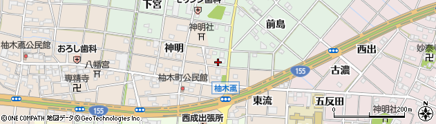愛知県一宮市西大海道郷前75周辺の地図