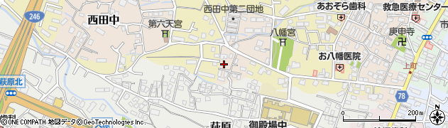 静岡県御殿場市西田中172周辺の地図