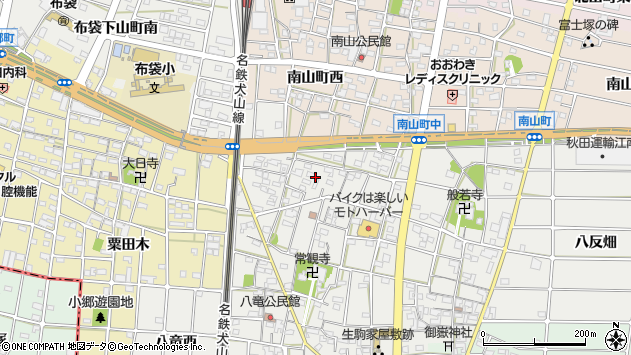 〒483-8136 愛知県江南市小折町桜雲の地図