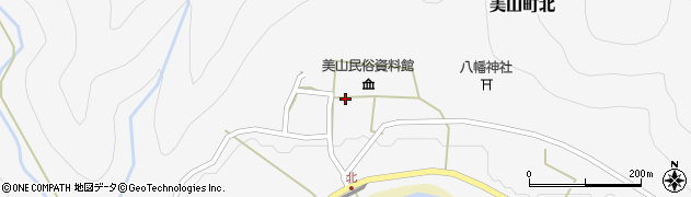 京都府南丹市美山町北（中牧）周辺の地図