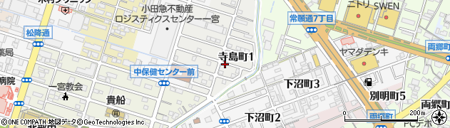 愛知県一宮市寺島町1丁目周辺の地図