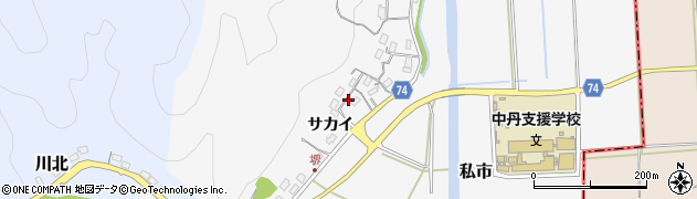 京都府福知山市私市（堺）周辺の地図