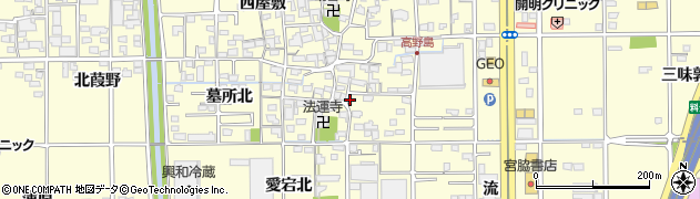 愛知県一宮市開明（北小憧）周辺の地図